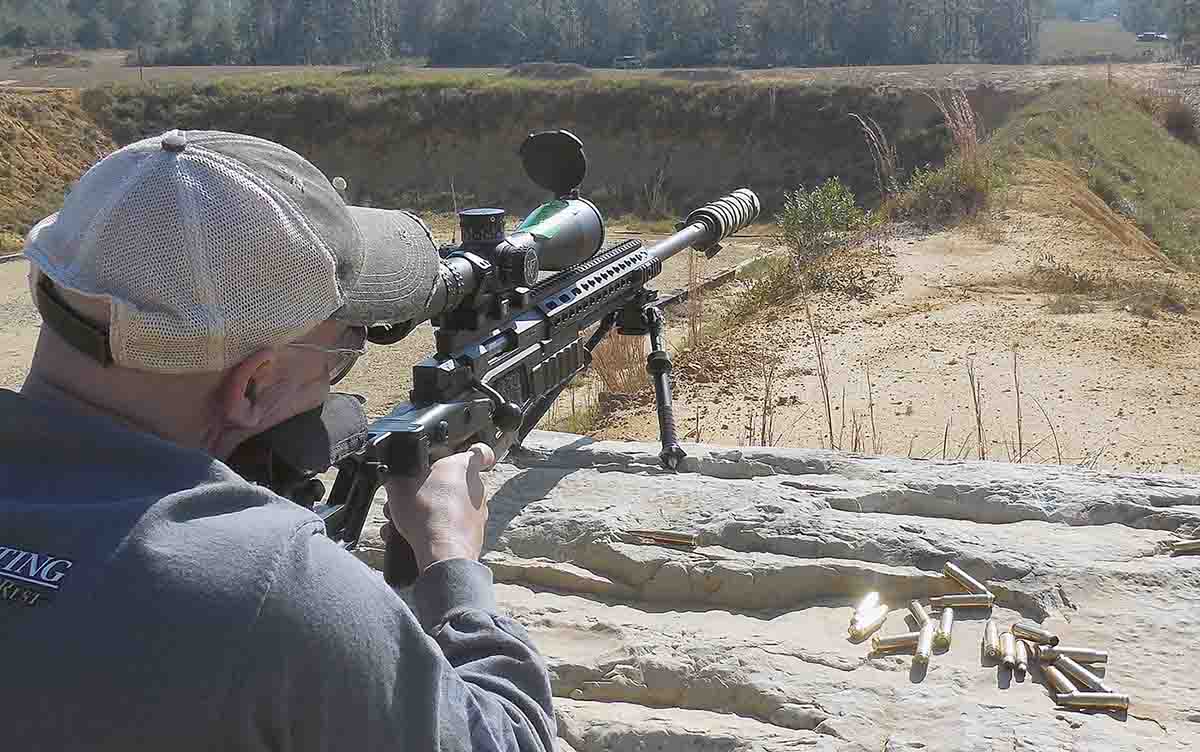 With the correct ballistics determined, ringing plates at 1,000 yards with an Accuracy International bolt-action .300 Winchester Magnum and a Nightforce scope proved fairly easy.